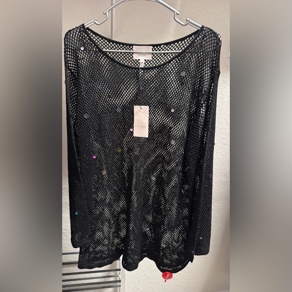 Cinq à Sept Sequin Greer Tunic - Picture 5 of 6